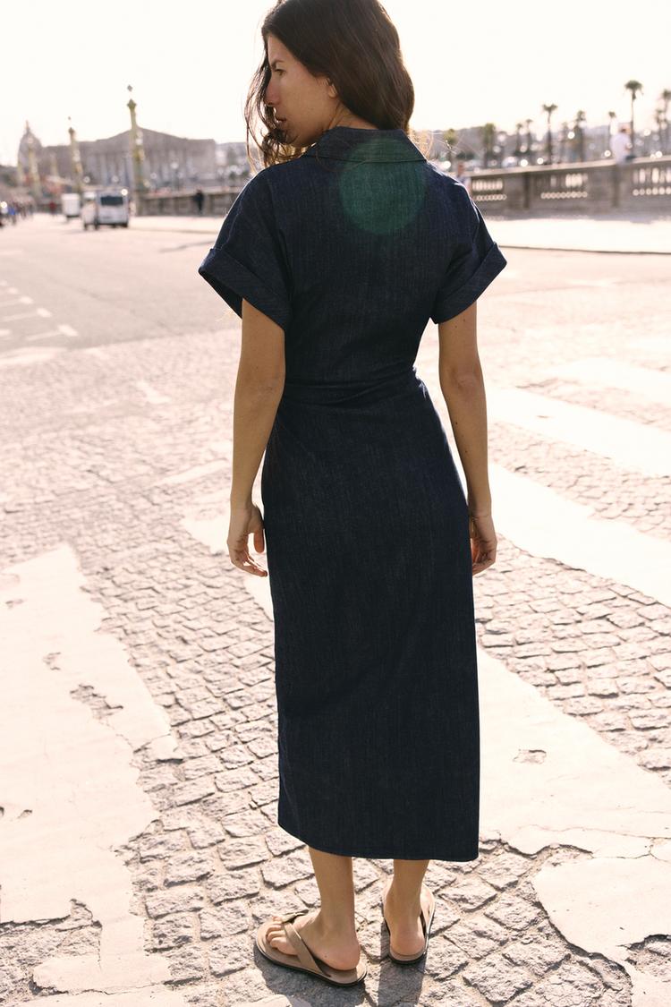 ROBE Z1975 MI-LONGUE EN JEAN