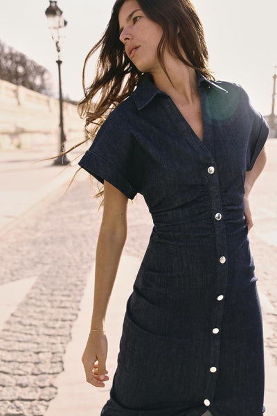 ROBE Z1975 MI-LONGUE EN JEAN