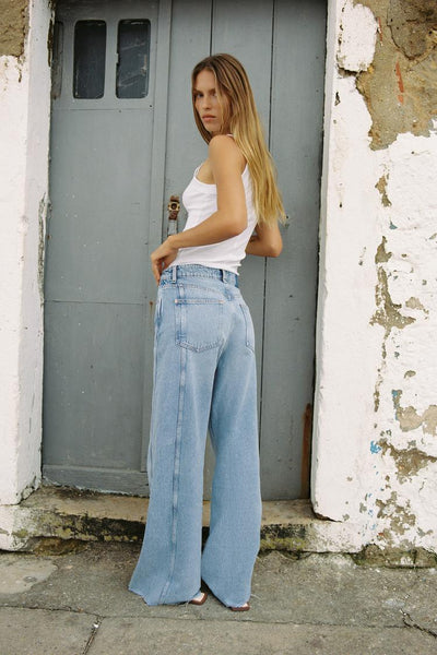 JEAN Z1975 WIDE LEG TAILLE NORMALE COUTURES LATÉRALES