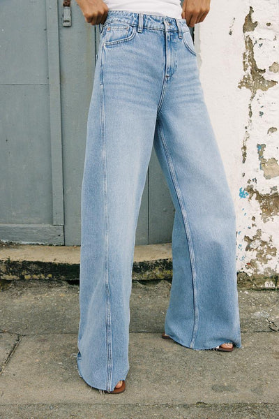 JEAN Z1975 WIDE LEG TAILLE NORMALE COUTURES LATÉRALES