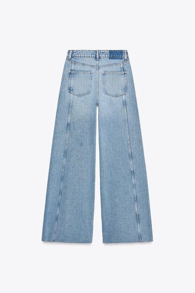 JEAN Z1975 WIDE LEG TAILLE NORMALE COUTURES LATÉRALES