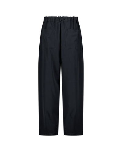 PANTALON À PINCES - BLEU MARINE