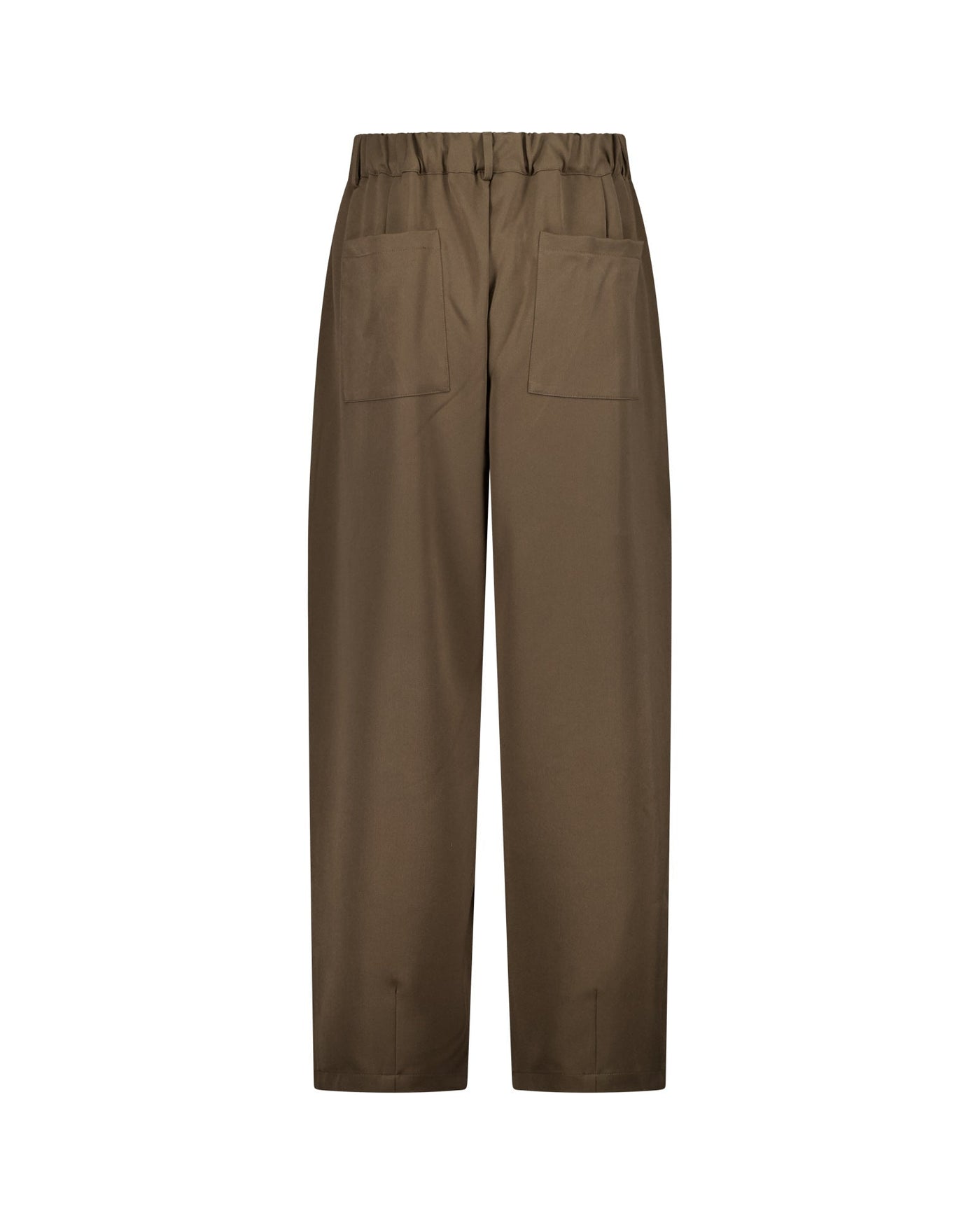 PANTALON À PINCES - MARRON
