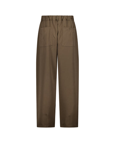 PANTALON À PINCES - MARRON