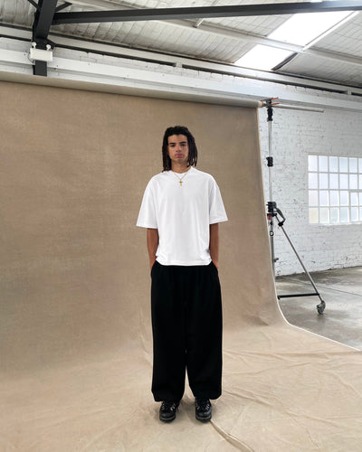 T-SHIRT SIGNATURE BLANK - PUR BLANC