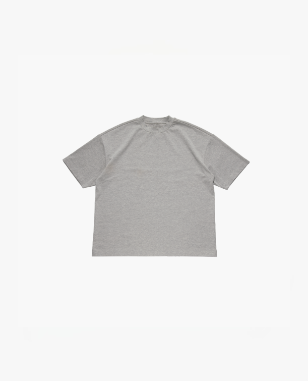 T-SHIRT SIGNATURE BLANK - GRIS CHINÉ