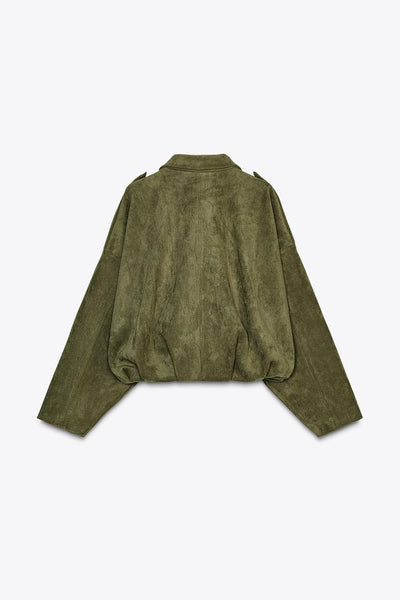 BLOUSON BOMBER EFFET DAIM