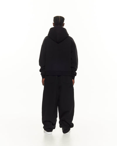 JOGGING CONFORT COUPE DROITE - NOIR