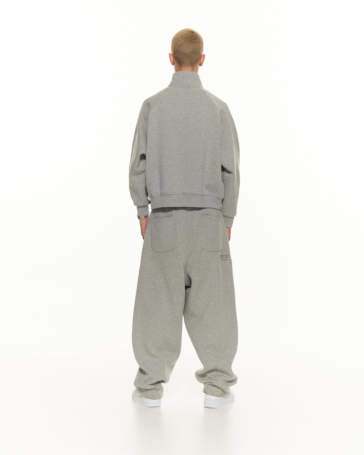 COZY TRACK JACKET - GREY