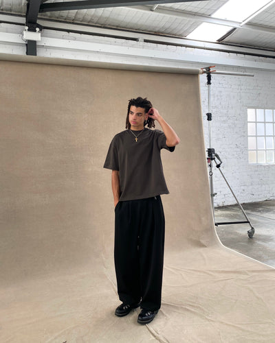 T-SHIRT SIGNATURE BLANK - CAFÉ