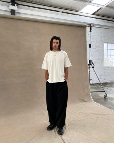 T-SHIRT SIGNATURE BLANK - GRIS PIERRE