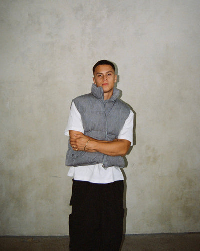 PUFFER VEST - GREY