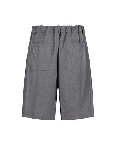 SHORT À PINCE - GRIS