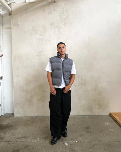 PUFFER VEST - GREY