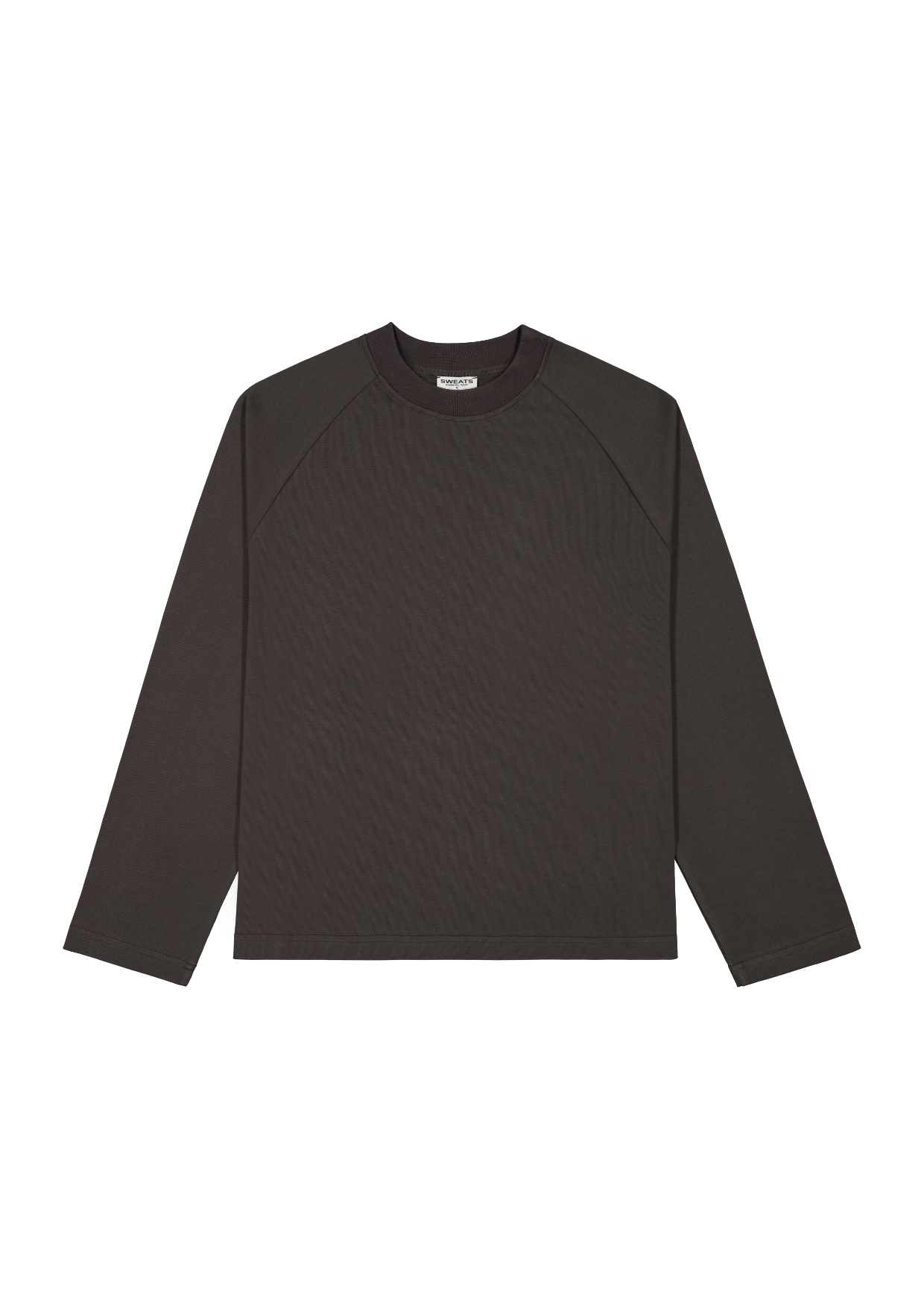T-SHIRT MANCHES LONGUES - CAFÉ