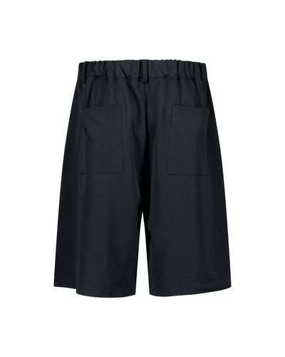 SHORT À PINCE - BLEU MARINE