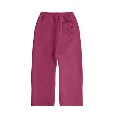 ENSEMBLE MONOCHROME VELOURS POURPRE
