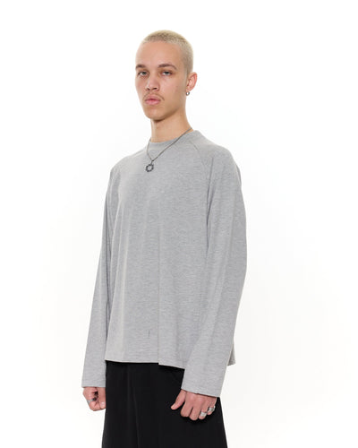 T-SHIRT MANCHES LONGUES - GRIS