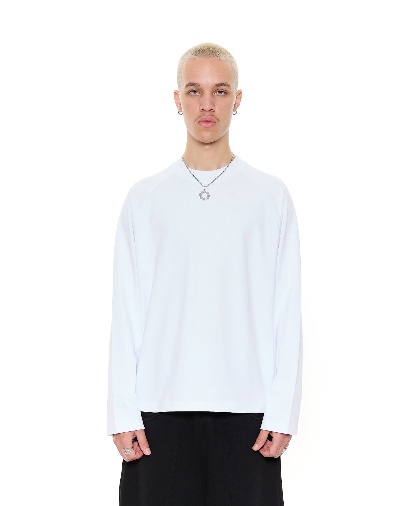 T-SHIRT MANCHES LONGUES - BLANC