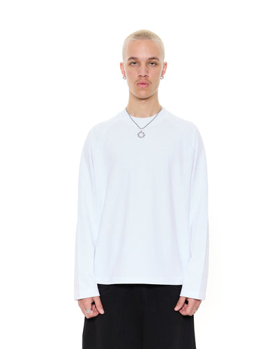 T-SHIRT MANCHES LONGUES - BLANC