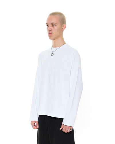 T-SHIRT MANCHES LONGUES - BLANC