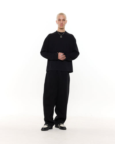 T-SHIRT MANCHES LONGUES - NOIR