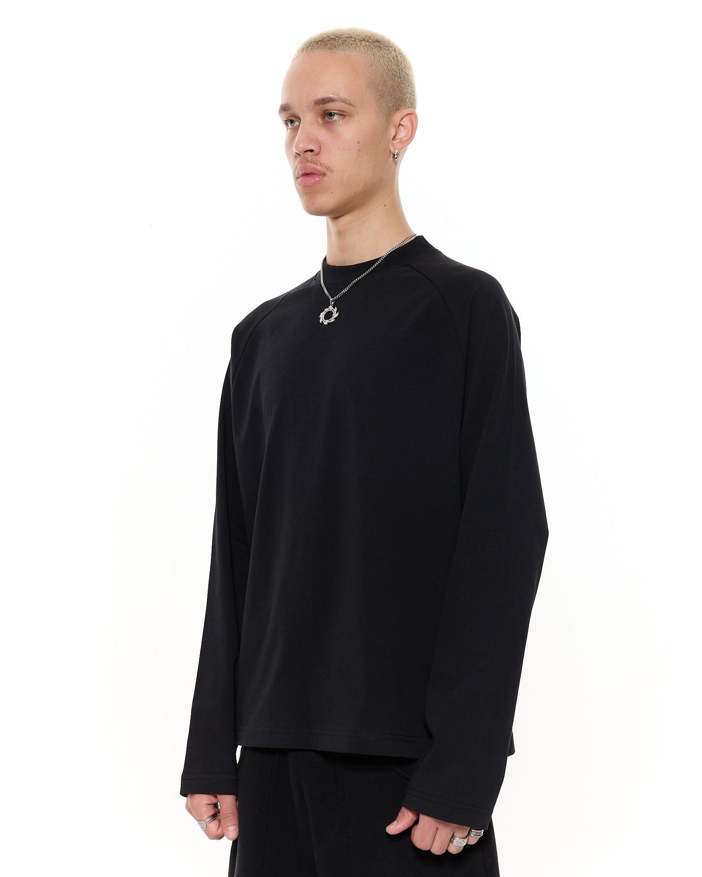 T-SHIRT MANCHES LONGUES - NOIR