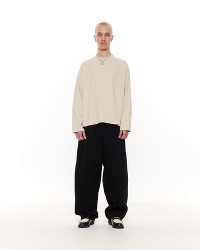 T-SHIRT MANCHES LONGUES - BEIGE