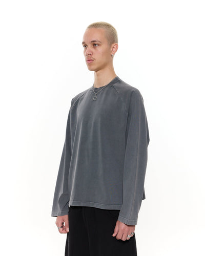 T-SHIRT MANCHES LONGUES - BLANC DÉLAVÉ