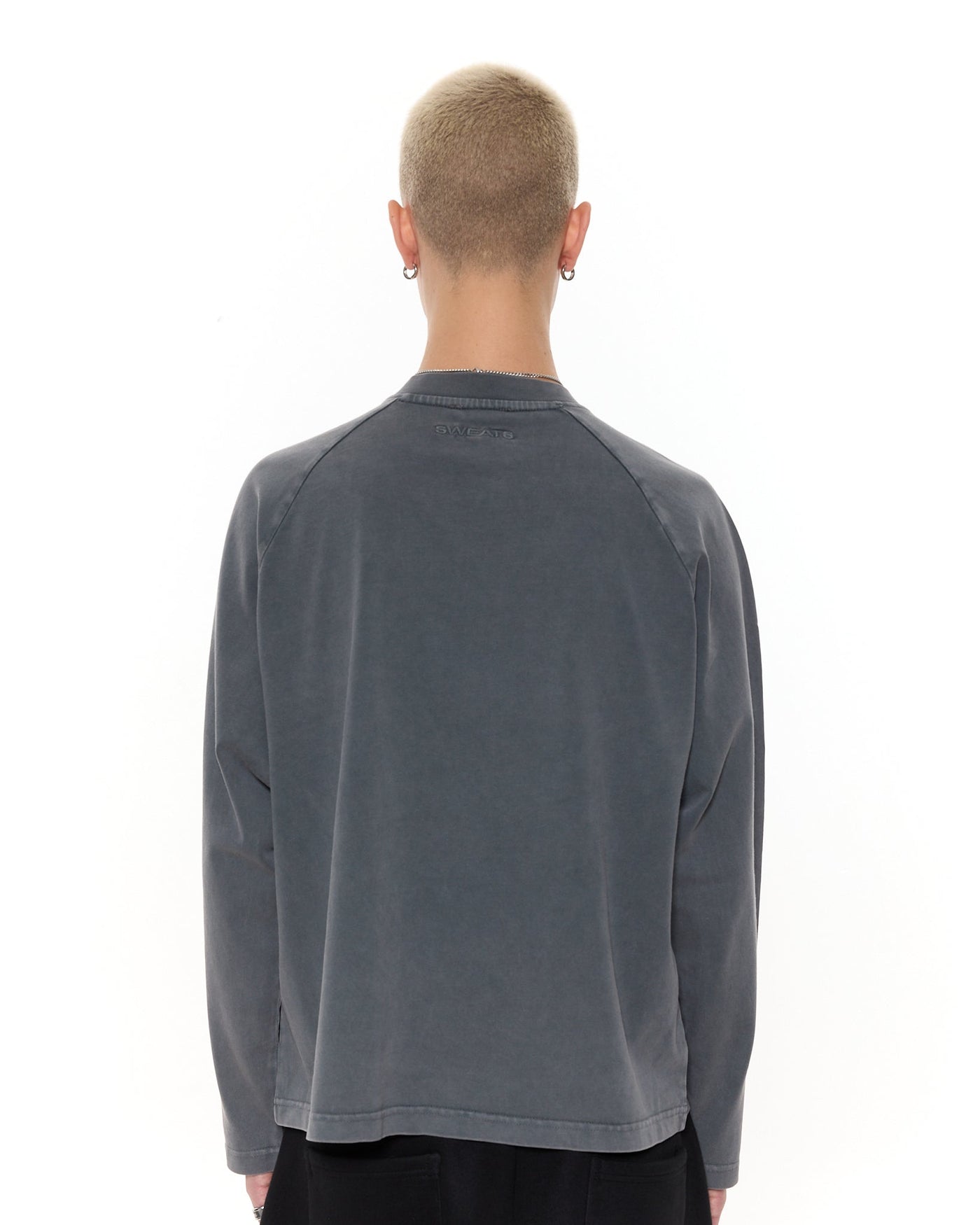T-SHIRT MANCHES LONGUES - BLANC DÉLAVÉ