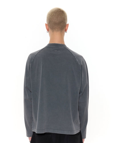T-SHIRT MANCHES LONGUES - BLANC DÉLAVÉ