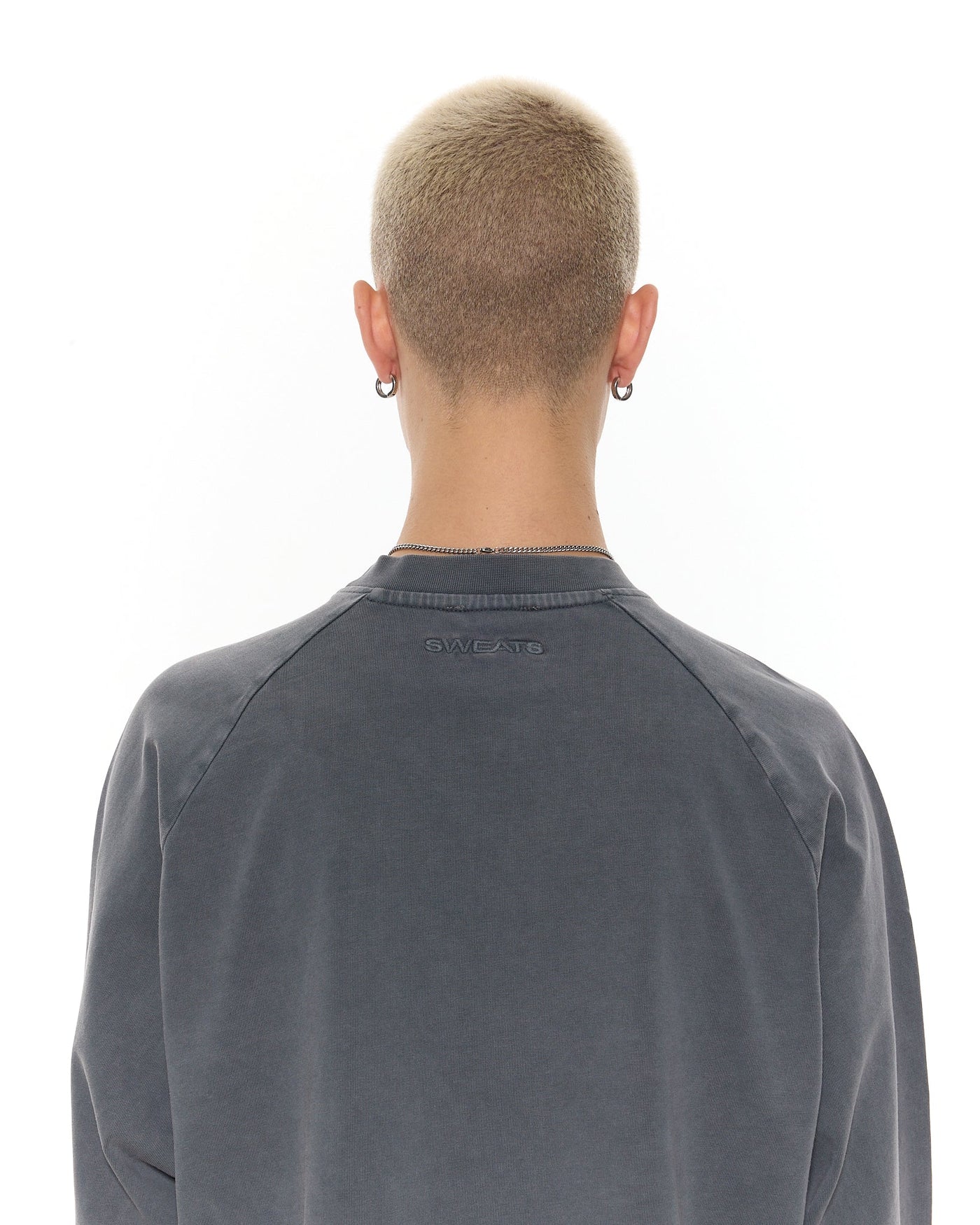 T-SHIRT MANCHES LONGUES - BLANC DÉLAVÉ