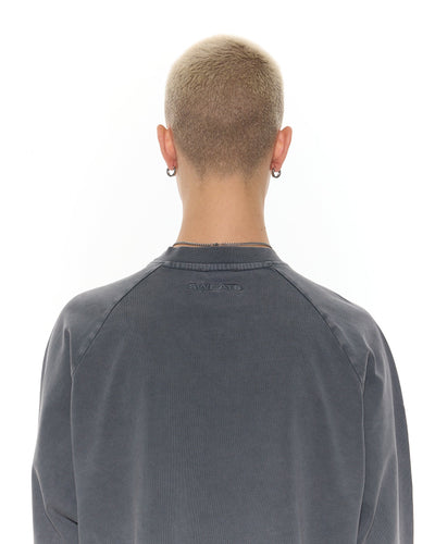 T-SHIRT MANCHES LONGUES - BLANC DÉLAVÉ
