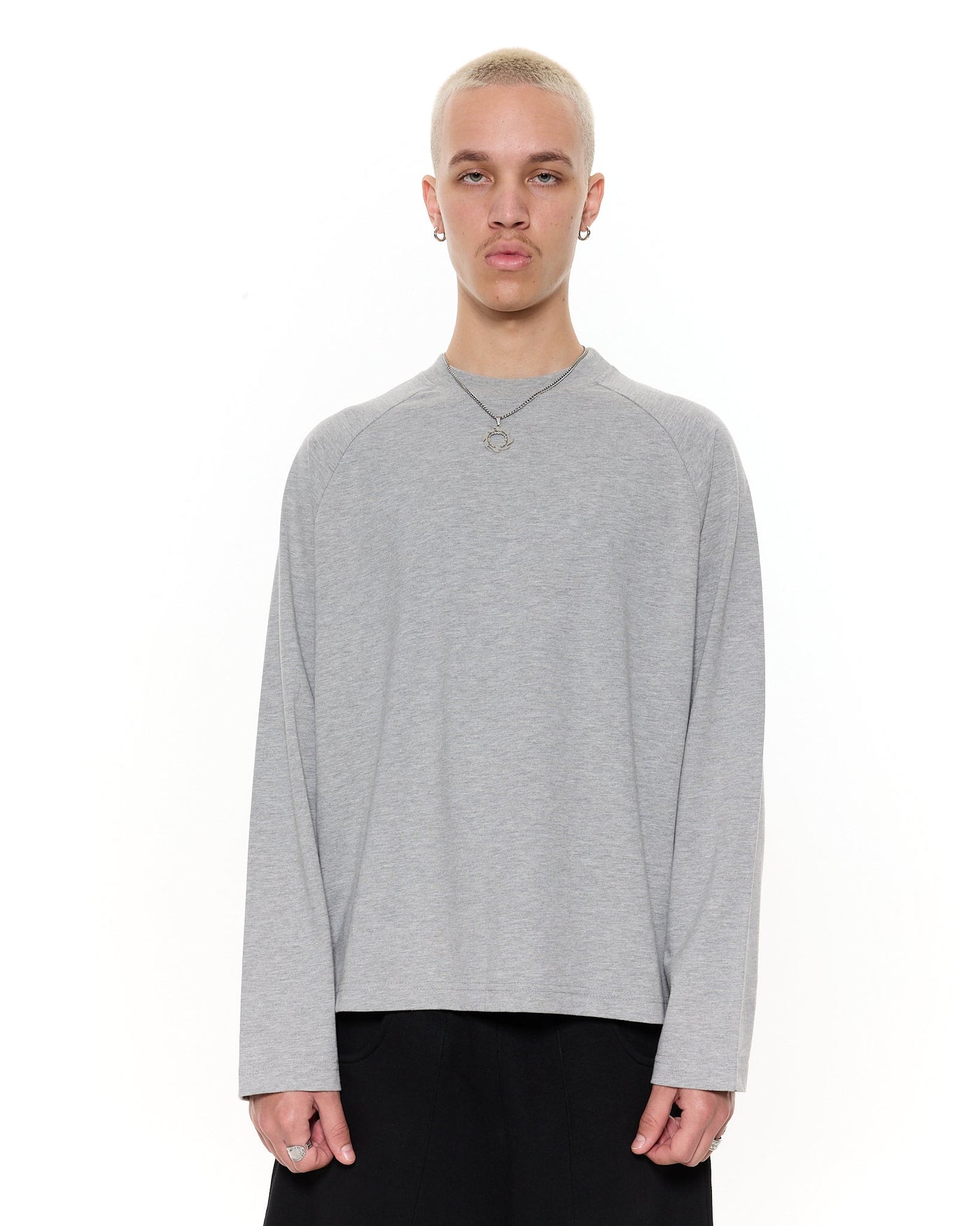 T-SHIRT MANCHES LONGUES - GRIS