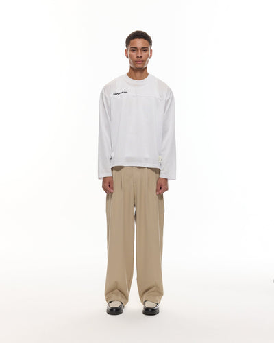 PANTALON À PINCES - SABLE