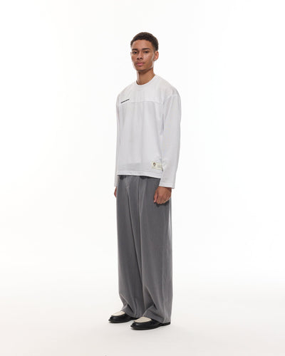 PANTALON À PINCES - GRIS