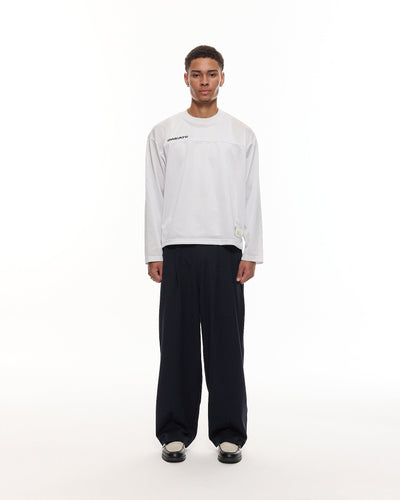 PANTALON À PINCES - BLEU MARINE