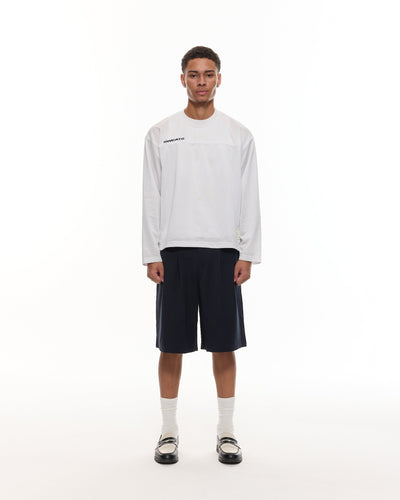 SHORT À PINCE - BLEU MARINE