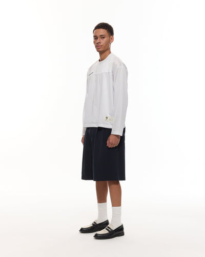SHORT À PINCE - BLEU MARINE