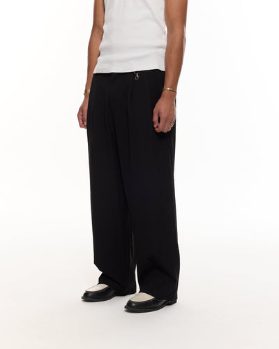 PANTALON À PINCES - NOIR