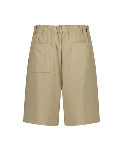SHORT À PINCE - BEIGE